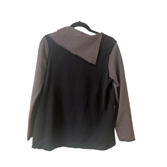 Neon Buddha tunic top gray & black block Small - Picture 2 of 3